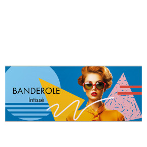 Banderole Personnalisée : Intissé (velcro)