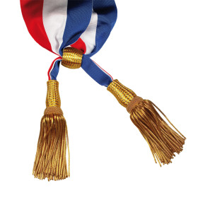 Gros plan sur Echarpe Tricolore de Maire (Ottoman)