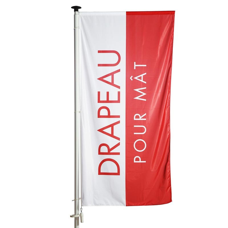 Drapeau personnalisé pas cher- avec fourreau et mousquetons I Window2Print