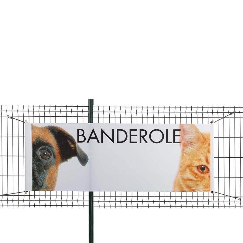 Banderole Intissé & Textile (fixation tourillon bois + sandows) - MACAP