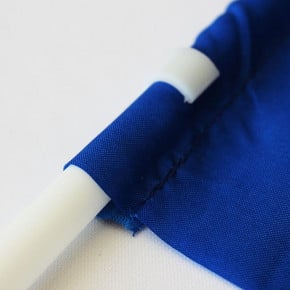 Drapeau Textile personnalisé à agiter (Hampe en plastique) - vue gros plan -MACAP