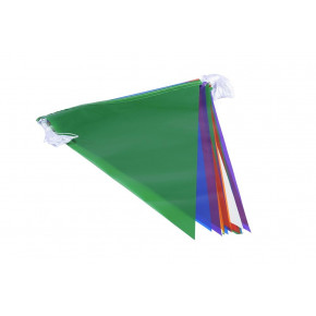 Guirlande en Plastique multicolore - vue fanions -MACAP