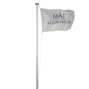 Mât polyester fibre de verre et Mât aluminium<, fourniture pour drapeau de  qualité