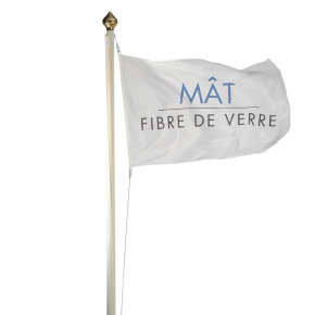 Support de mât de drapeau, porte-mât de drapeau en acier inoxydable, Support de mât de drapeau sans rouille pour balustrade de balcon, clôture  et balustrade de pont, pas d'installation de perceuse