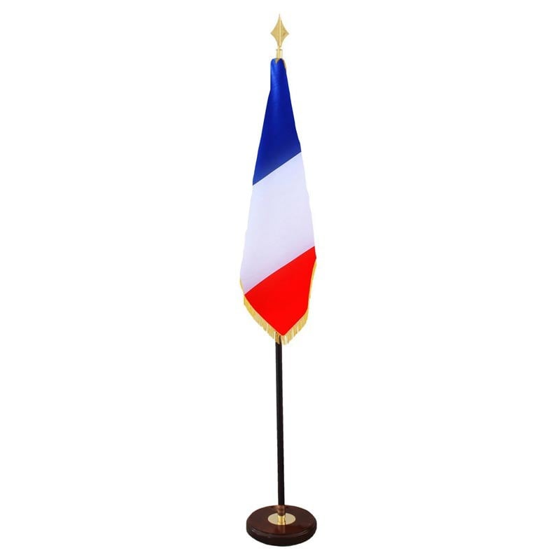 Drapeau Français d'Ornement avec hampe prestige (Officiel) - MACAP