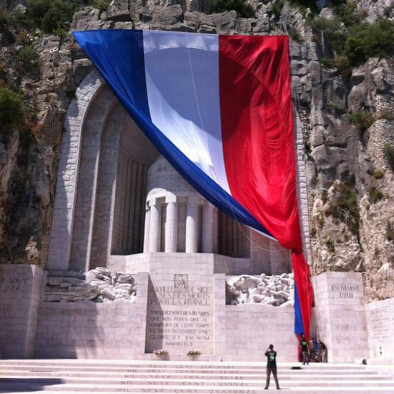 Grand Drapeau français - Fabrication sur mesure