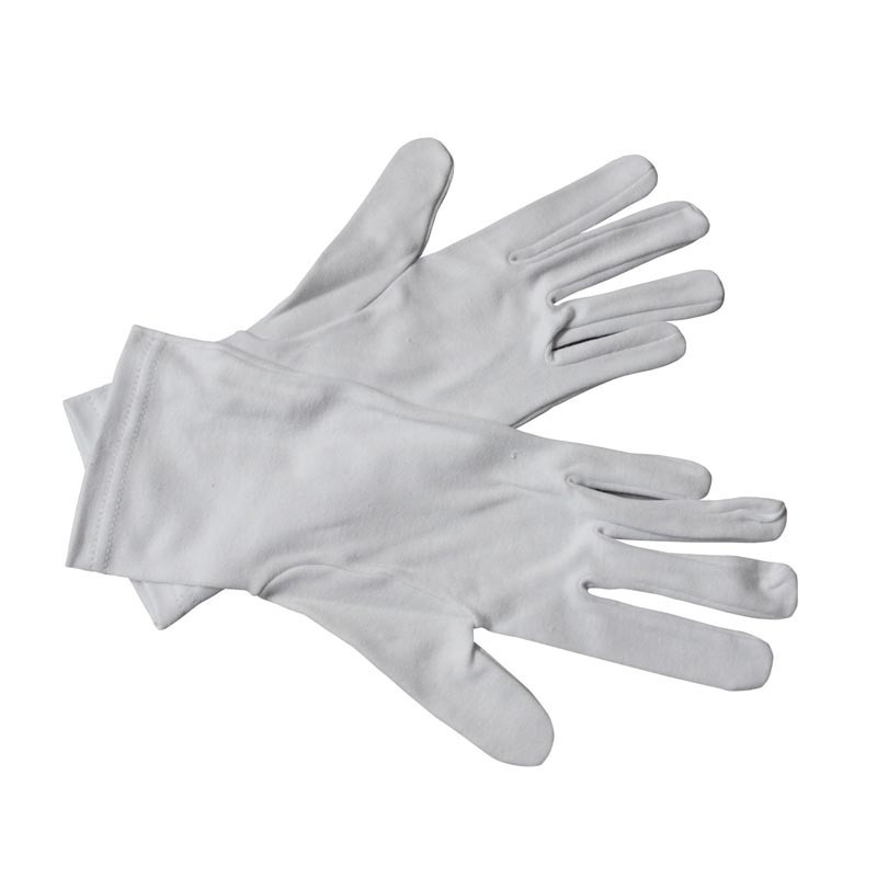 Gants blancs de cérémonie en coton épais pour homme ou dame