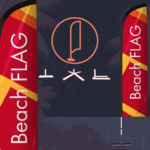 Le beach flag ou oriflamme, pratique, économique, facile à installer et transporter