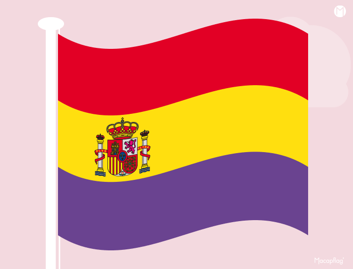 Le général Franco supprimera la bande de couleur violette sur le drapeau espagnol