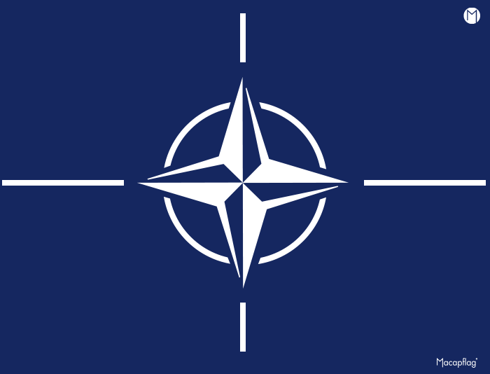 Le drapeau de l'OTAN a officiellement été adopté le 14 Octobre 1953