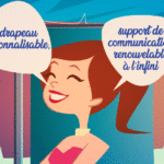 Le drapeau personnalisable, support de communication renouvelable
