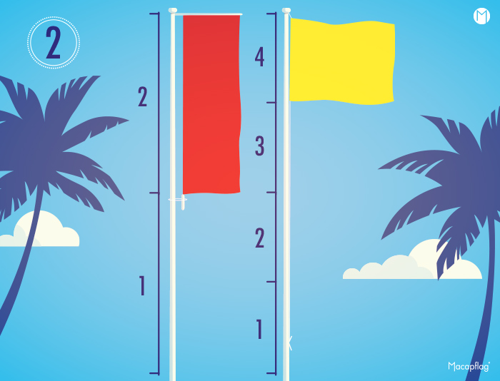 bien choisir la taille de son drapeau pour mat