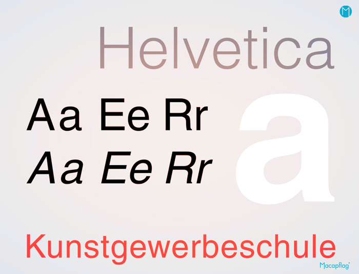 les polices sans serif sont dénuées d'empattements comme Helvetica