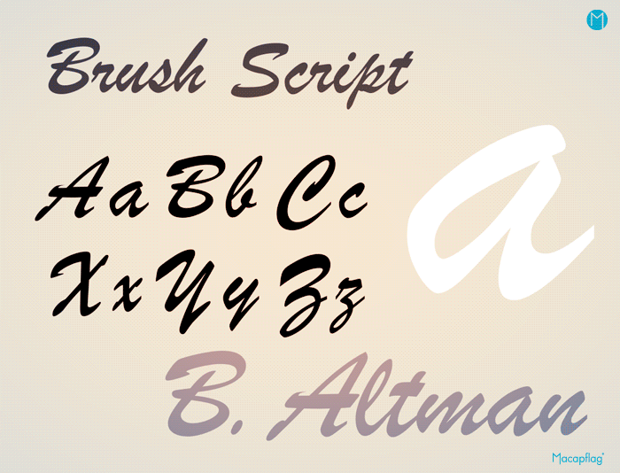 les polices scriptes ou cursives ressemblent à la calligraphie