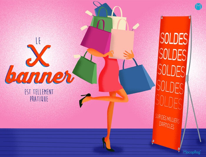 Le x banner, un outil display pratique, pas cher et rentable