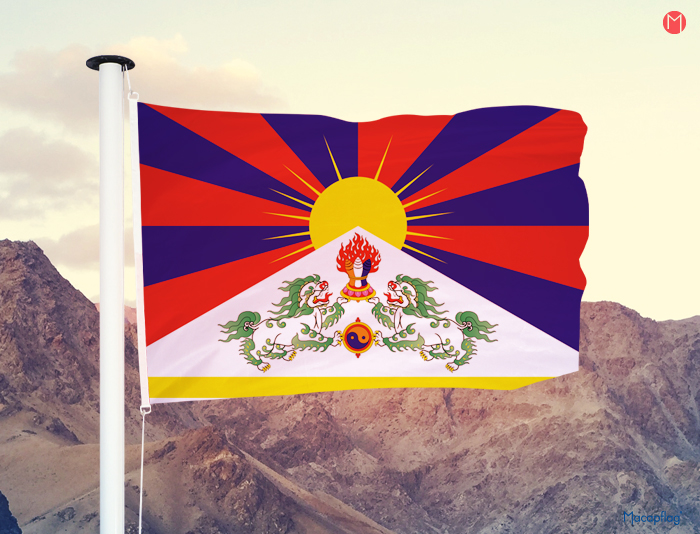 Le drapeau tibétain est interdit
