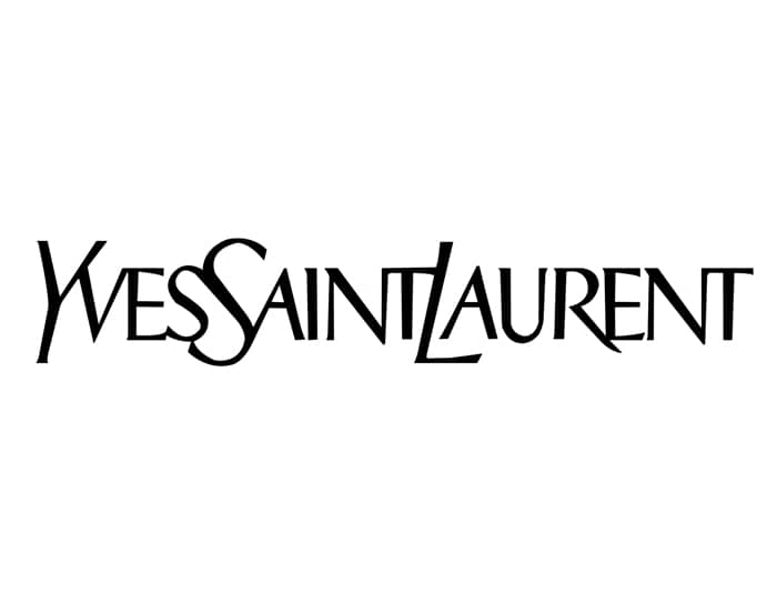 Logo Yves Saint Laurent noir et blanc