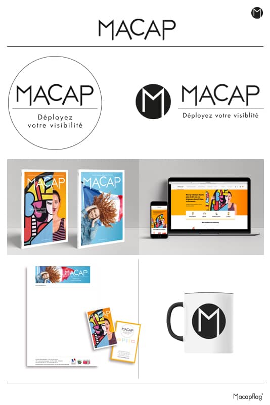Déclinaison du logo Macap en petit format