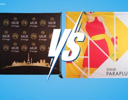 Mur d'image photocall ou stand parapluie, quel produit choisir?