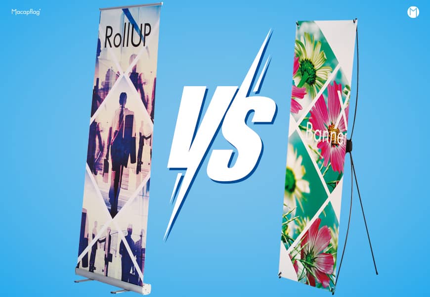 Roll Up ou X Banner ? Comparaison de ces 2 produits stars de la com'