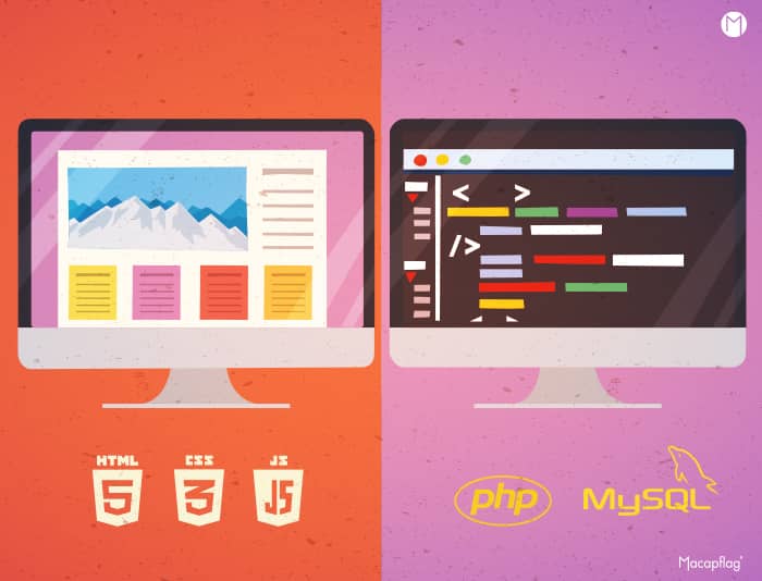 Un développeur back-end ou front-end pour les 2 parties d'un site web