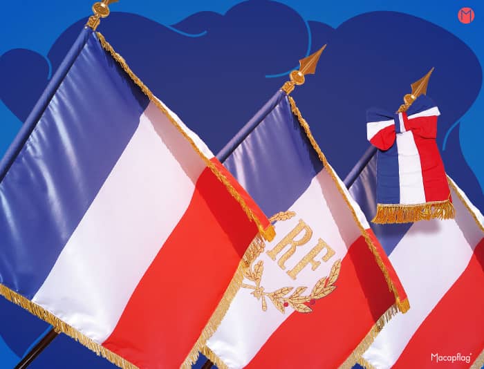 Drapeau France de défilé et de prestige