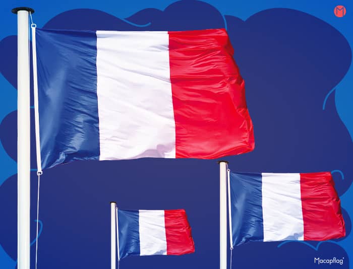 Drapeau France pour mât vertical