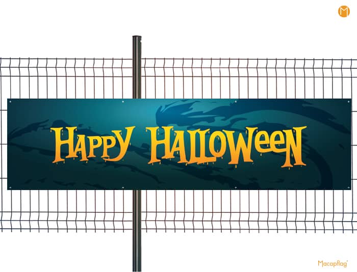 Banderole bâche imprimée design halloween