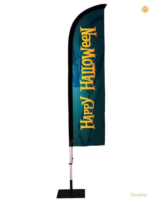 Voile imprimée happy halloween