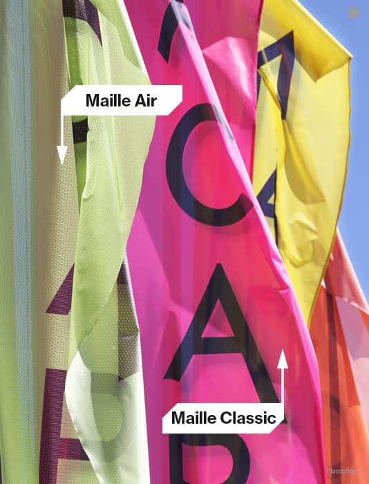 Drapeaux maille Classic et maille air