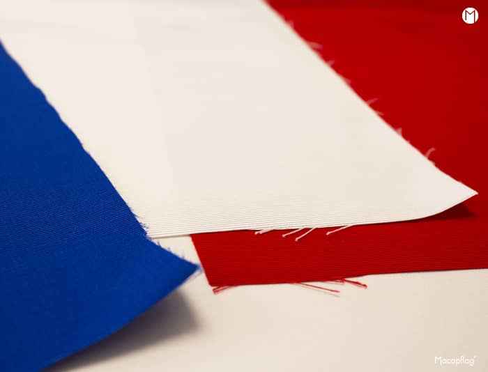 bandes cousues bleu blanc rouge du drapeau France