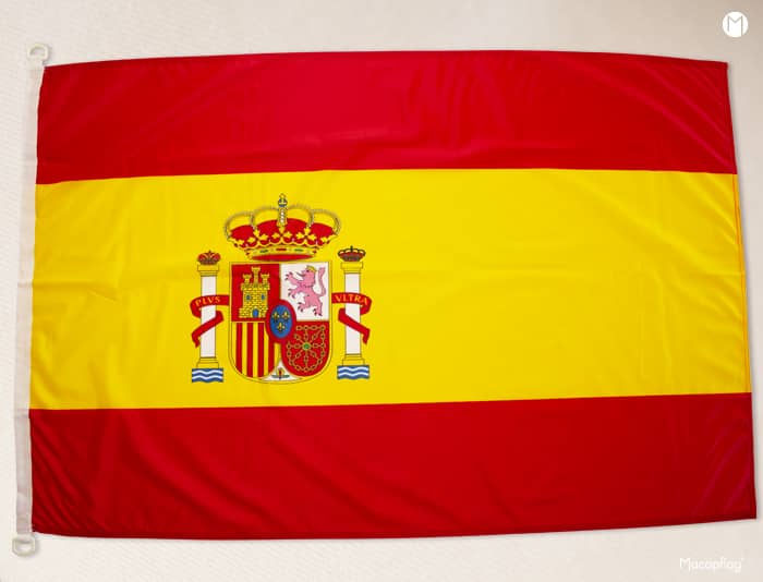 drapeau espagnol pour mât imprimé