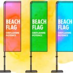 Le montage facile et rapide d'un beach flag potence