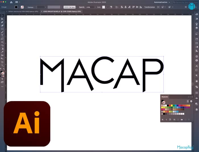 Tracé d'un logo sur Adobe Illustrator