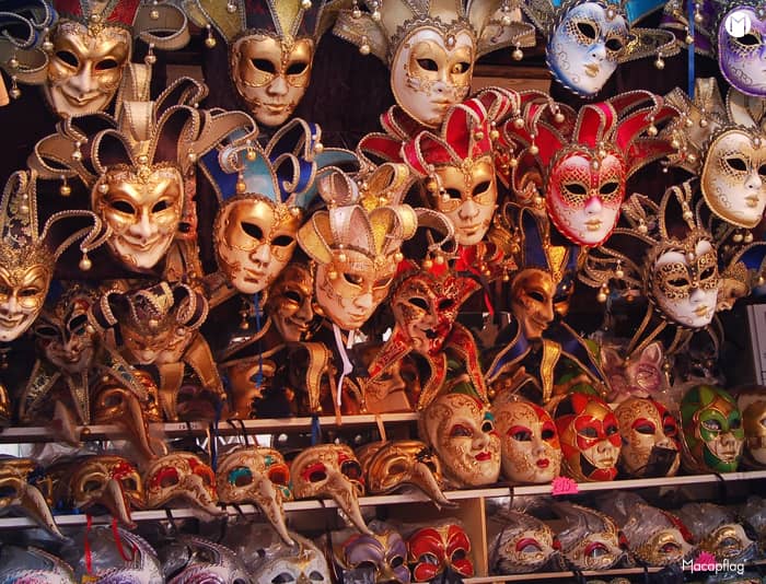 Les masques du carnaval de Venise