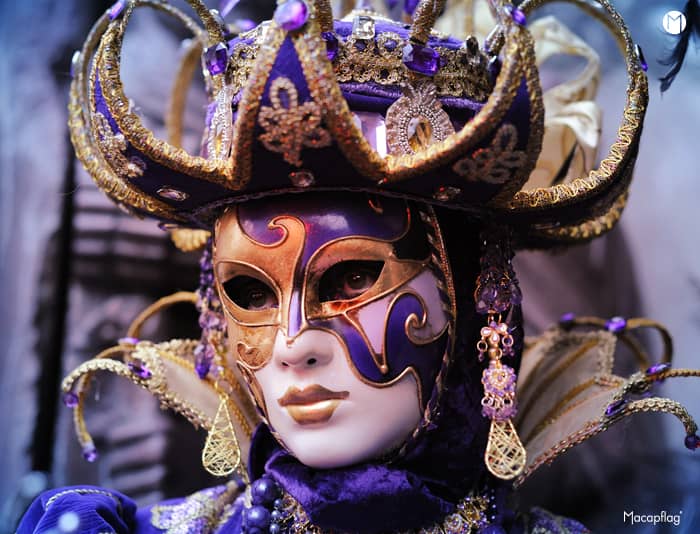 La beauté des costumes du carnaval de Venise