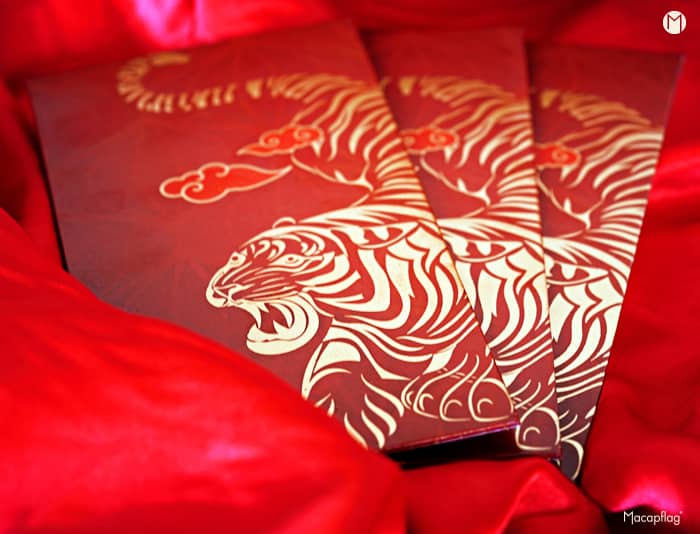 Nouvel an chinois enveloppes rouges