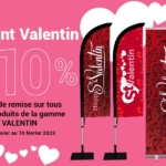 Supports publicitaires Saint-Valentin