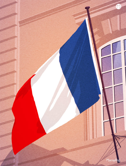 Drapeau France pour le pavoisement obligatoire