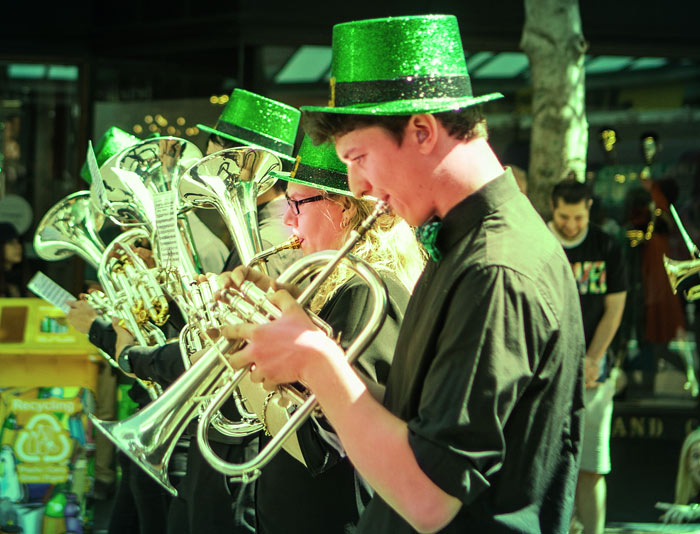 La couleur verte Saint-Patrick fête des Irlandais