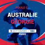 Match Australie Géorgie Coupe du monde de rugby le 9 septembre