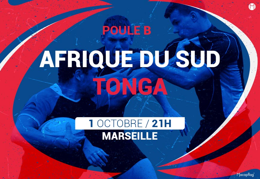 Coupe du monde de rugby 2023 match Afrique du Sud Tonga