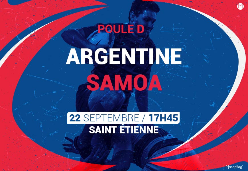 Coupe du monde de rugby 2023 match Argentine Samoa