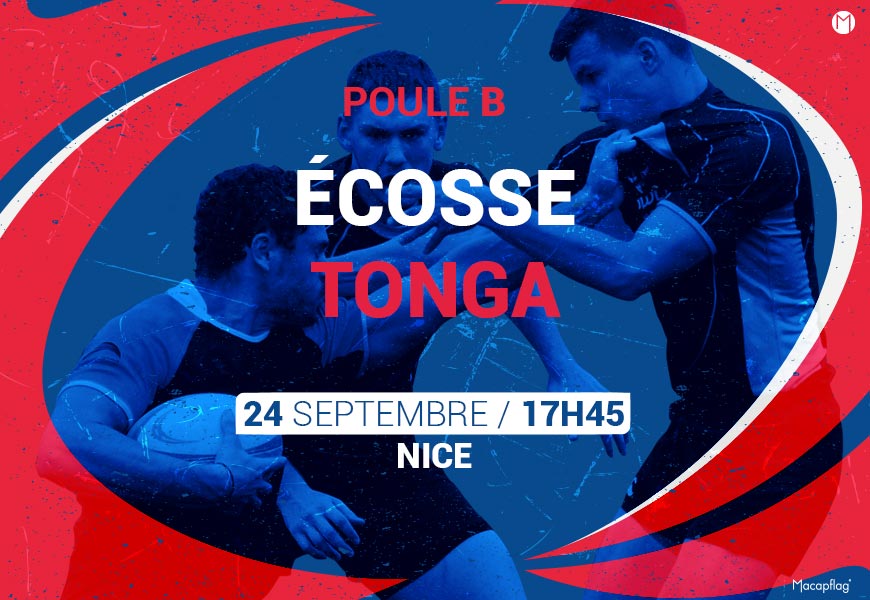 RWC 2023 match Ecosse Tonga à Nice