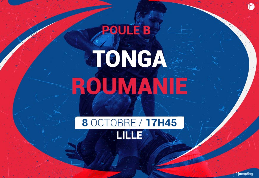Coupe du monde de rugby match Tonga Roumanie