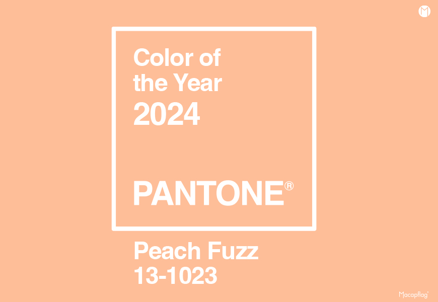 Color of the year 2024 Pantone peach fuzz