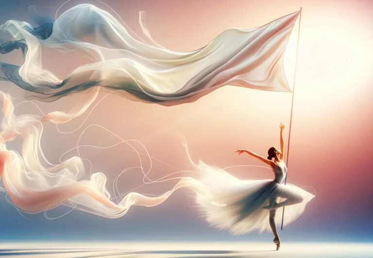 Drapeaux De Danse Louange - 2 Pièces 76x75cm, Tige Flexible Incluse, Satin Brillant (église, Spectacle)