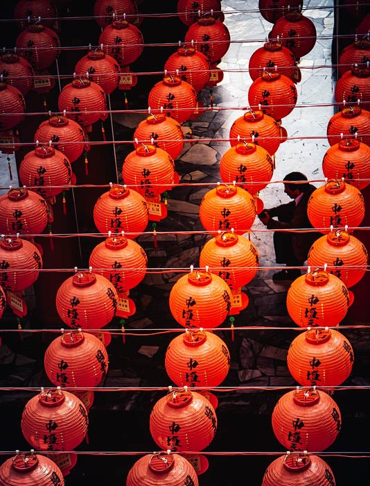 Nouvel An chinois lanternes