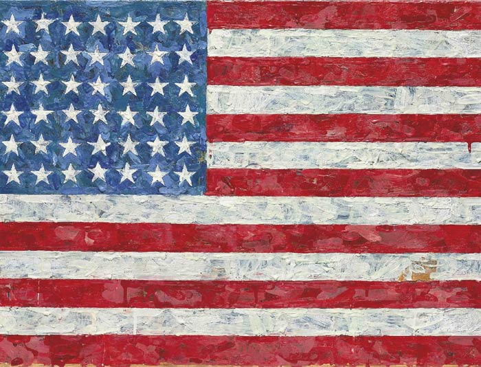 Peinture Flag de Jasper Johns en 1954 1955