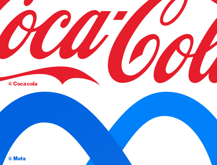 Les couleurs dans le logo d'une marque